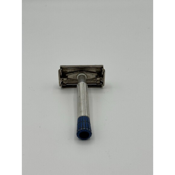 Vintage 1956 Gillette Blue Tip Super Speed Safety Razor – Mild Shave TTO - Picture 10 of 13